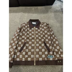 Bogey Boys‎ Big Check Jacket Men's Brown Size Large